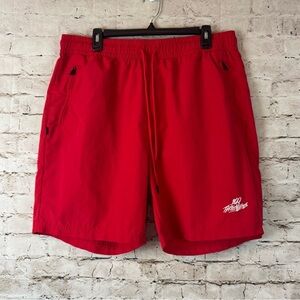 100 Thieves Men's Foundations 100% Nylon Short Size 2XL Red Pockets Embroidered